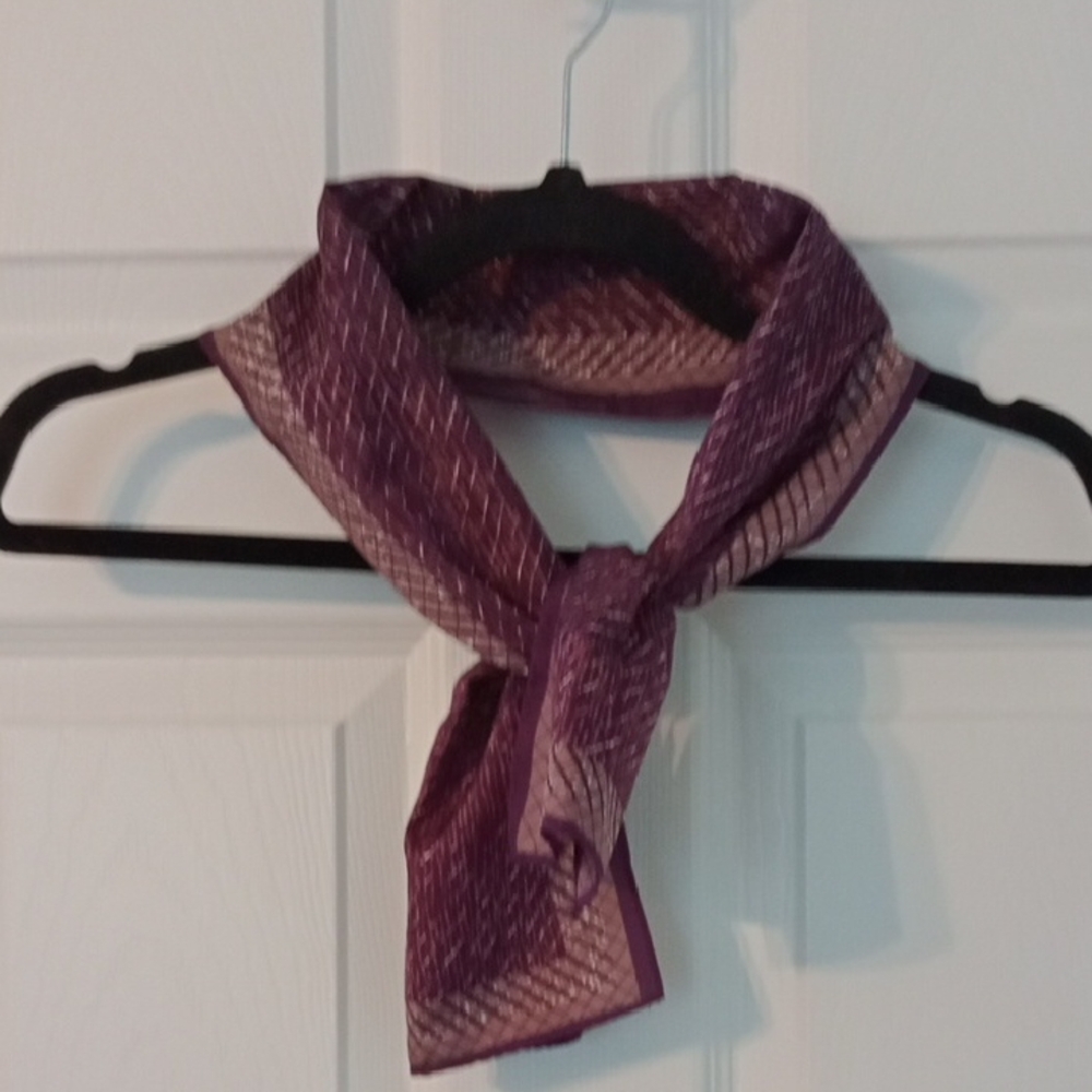 Textured Purple Silk Wrap